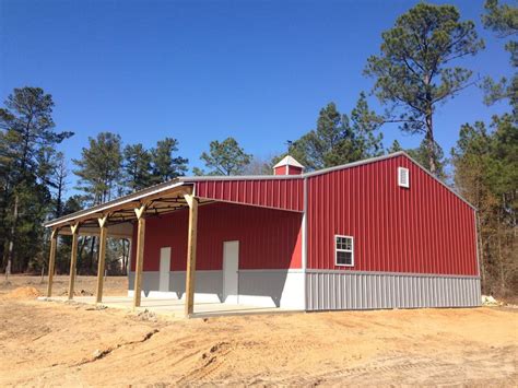 metal barn house pictures|40x48x16 pole barn.